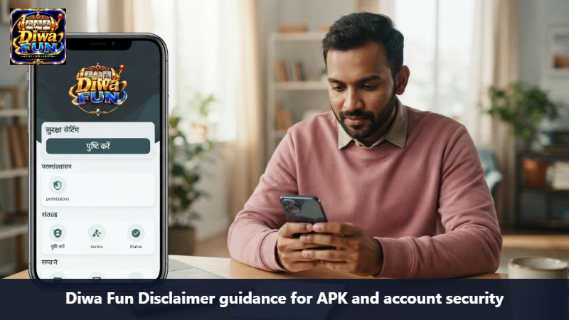 Diwa Fun Disclaimer guidance for APK and account security
