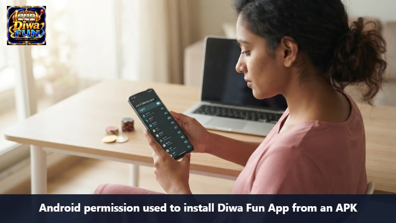 Android permission used to install Diwa Fun App from an APK